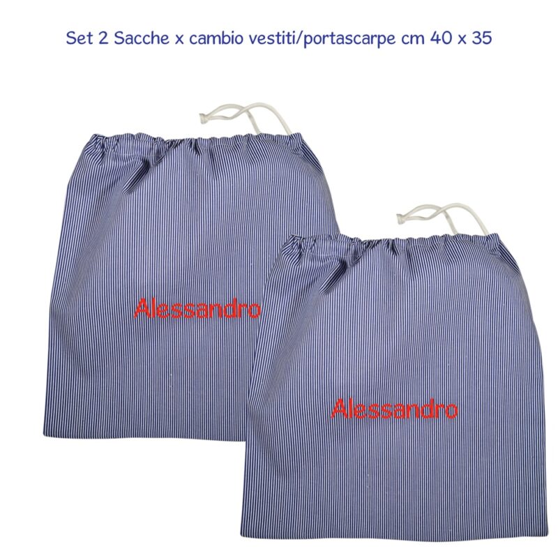 Sacche Asilo Personalizzate Aeroplano - immagine 2