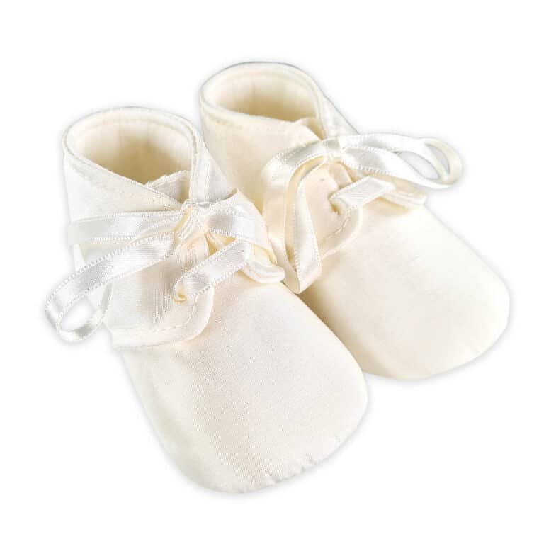 Scarpina Neonato Battesimo in Seta - Coccole Store