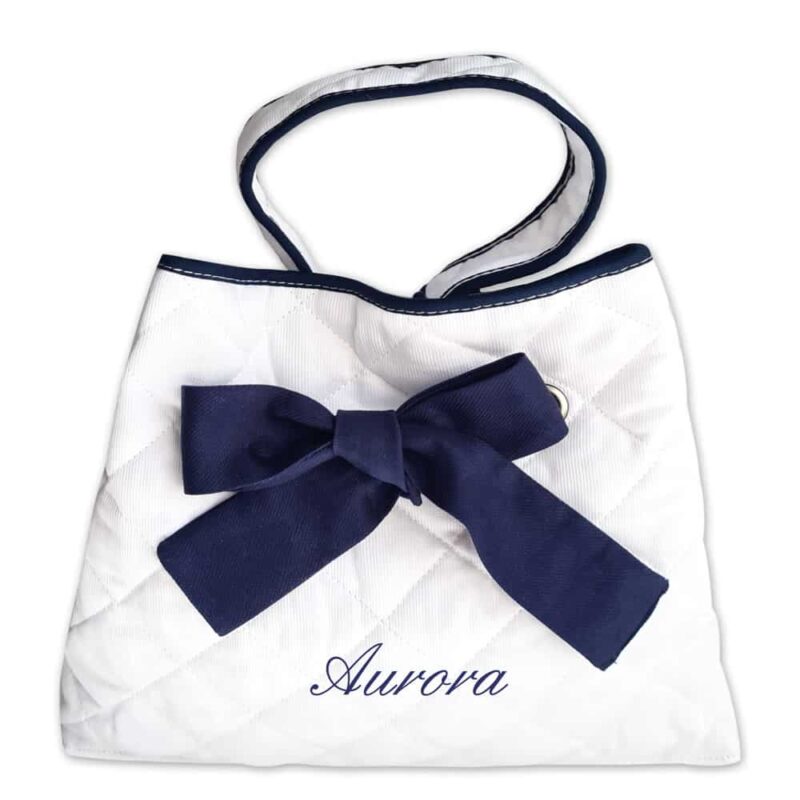 Borsa Beauty Case Personalizzata Neonato Bco-Blu