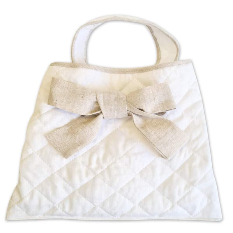 Borsa Beauty Case Personalizzata Neonato Bianco-Ecru - immagine 3