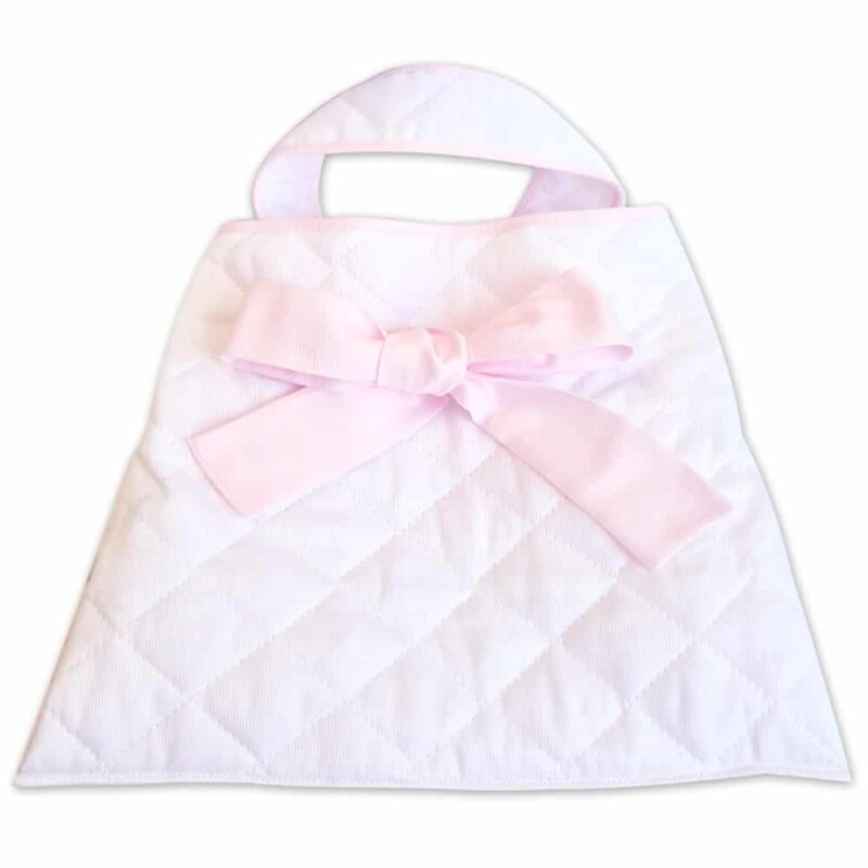 Borsa Beauty Case Personalizzata Neonato Bianco-Rosa - immagine 3