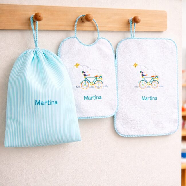 Set Asilo Scuola Materna Bicicletta Personalizzato