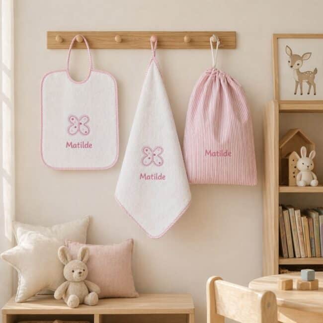 Set Asilo Scuola Materna Farfalla Personalizzato