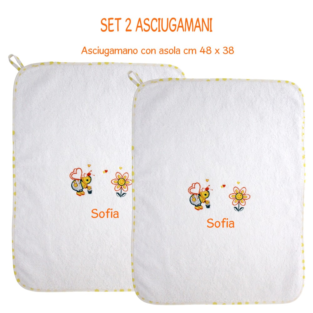 Asciugamani Personalizzati Asilo Apina - Coccole Store - Articoli  Personalizzati per Neonati
