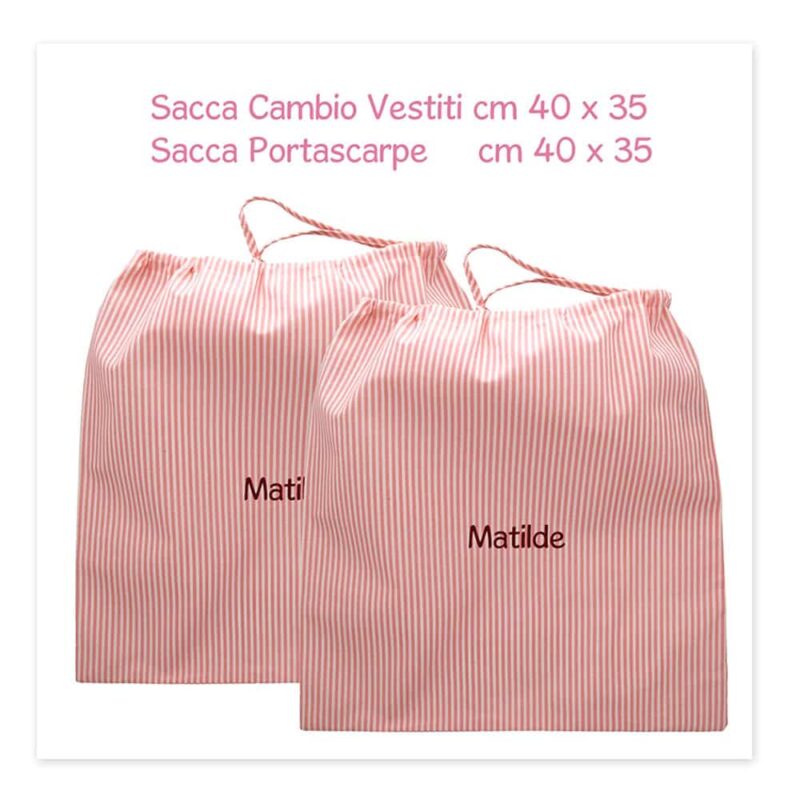 Sacche Asilo Personalizzate Farfalla - immagine 2