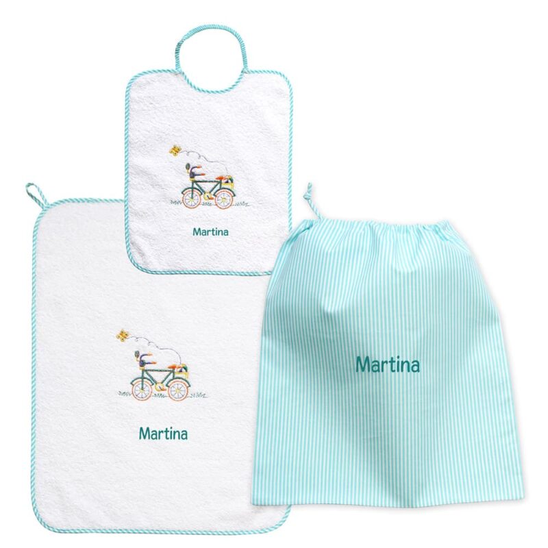 Set Asilo Personalizzato Materna Bicicletta