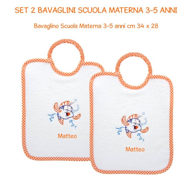 Bavaglini Personalizzati Materna Pesciolino - immagine 2