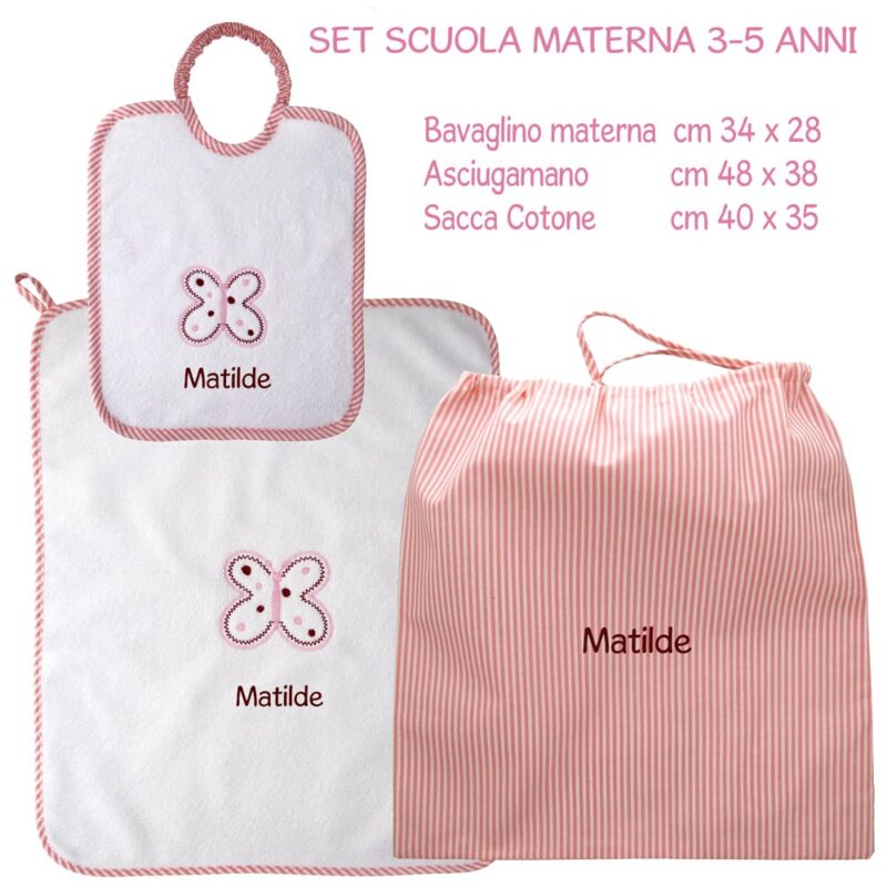 Set Asilo Personalizzato Materna Farfalla - immagine 2