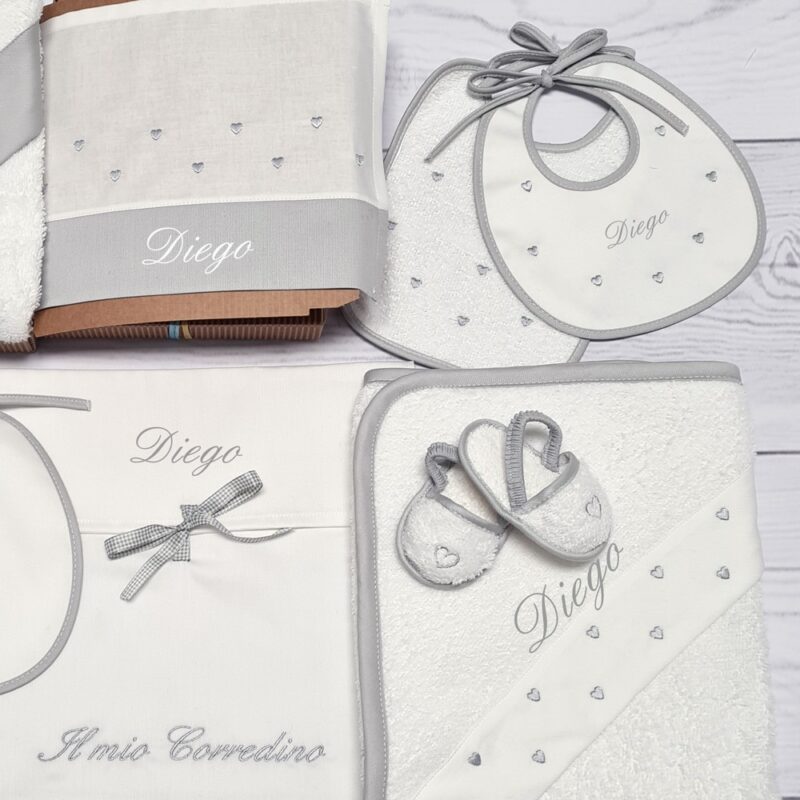 Corredino Personalizzato Cuore Grigio