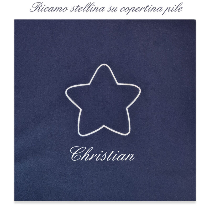 Copertina personalizzata Pile stella in cinque colori