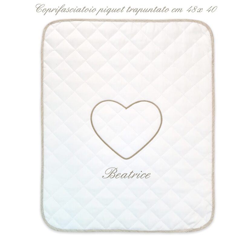 Corredino Personalizzato Cuore Écru - immagine 9