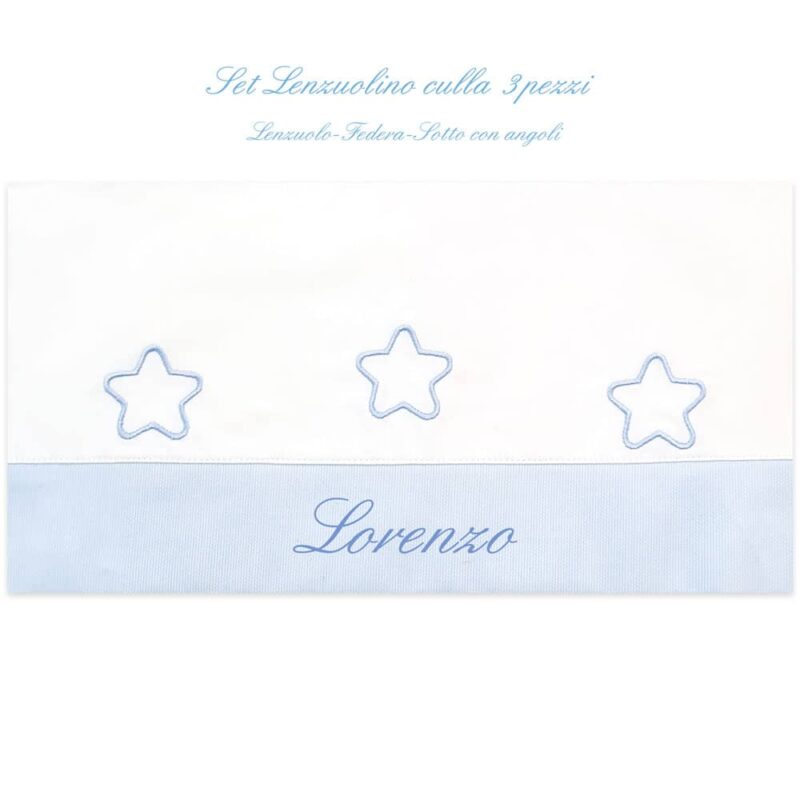 Lenzuolino culla neonato stelline