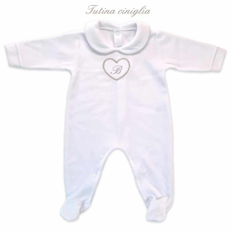 Tutina Neonato Personalizzata CINIGLIA cuore