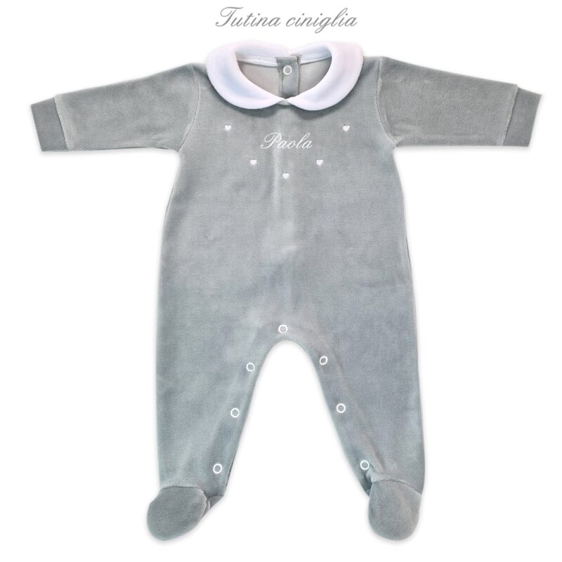 Tutina Neonato Personalizzata CINIGLIA cuoricini
