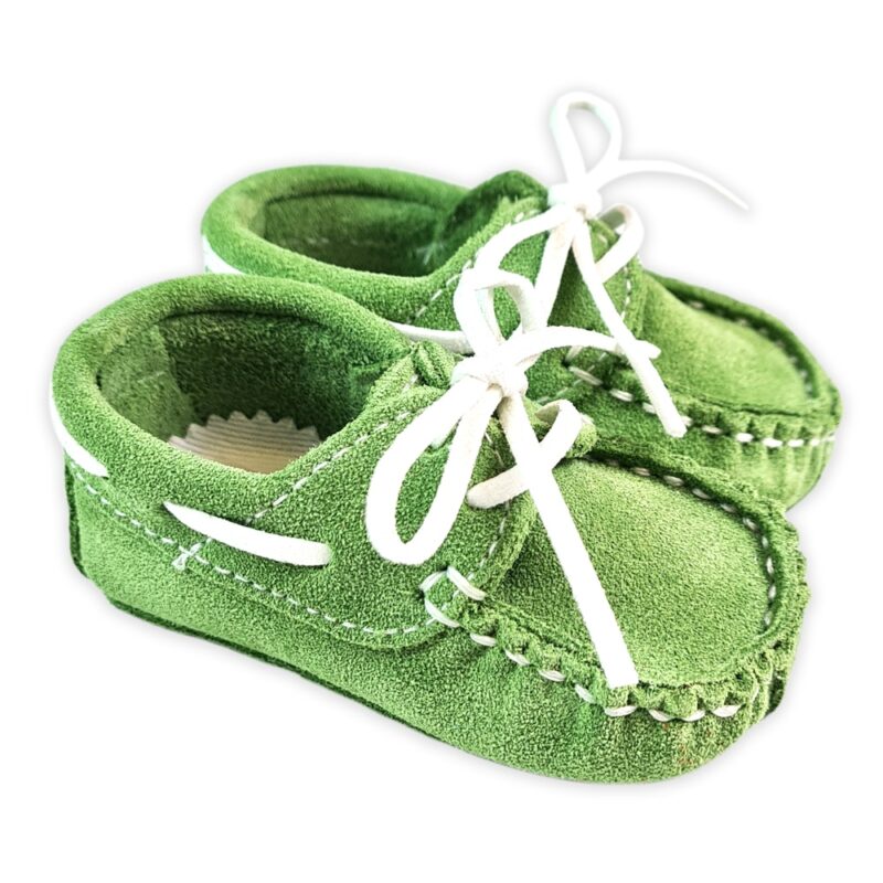 Mocassino neonato in crosta multicolor