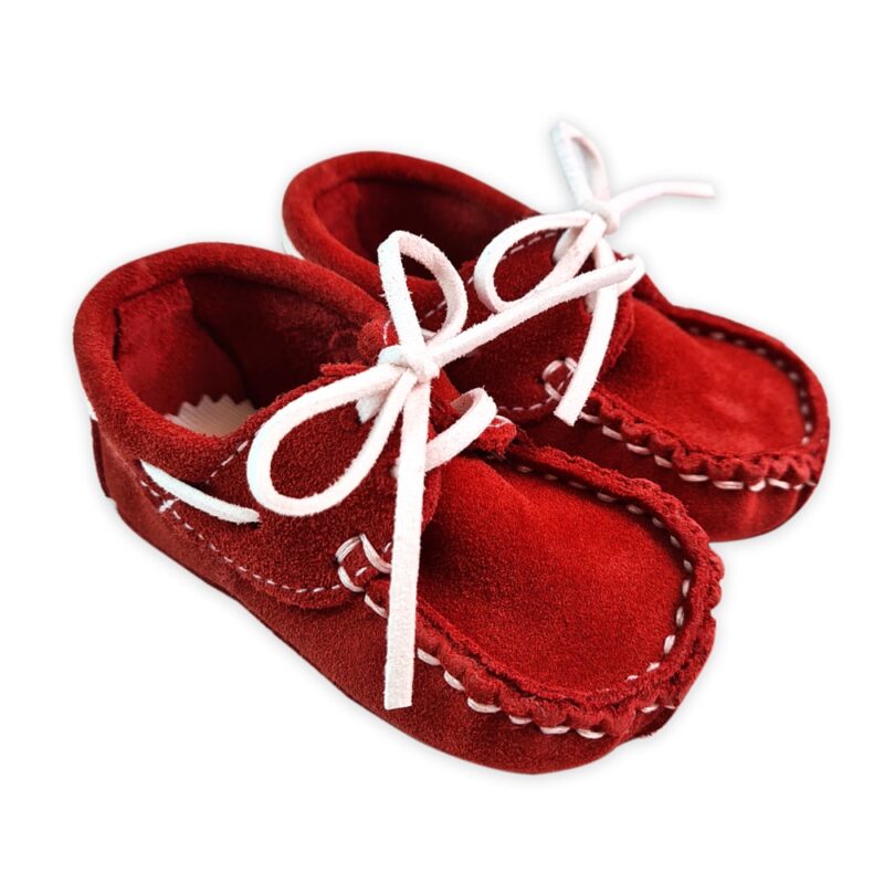 Mocassino neonato in crosta multicolor