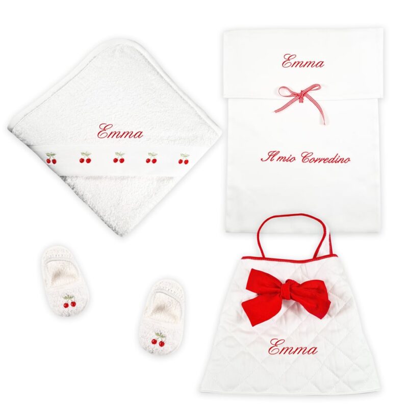 Corredino Personalizzato Bagnetto Ciliegine 3 pezzi