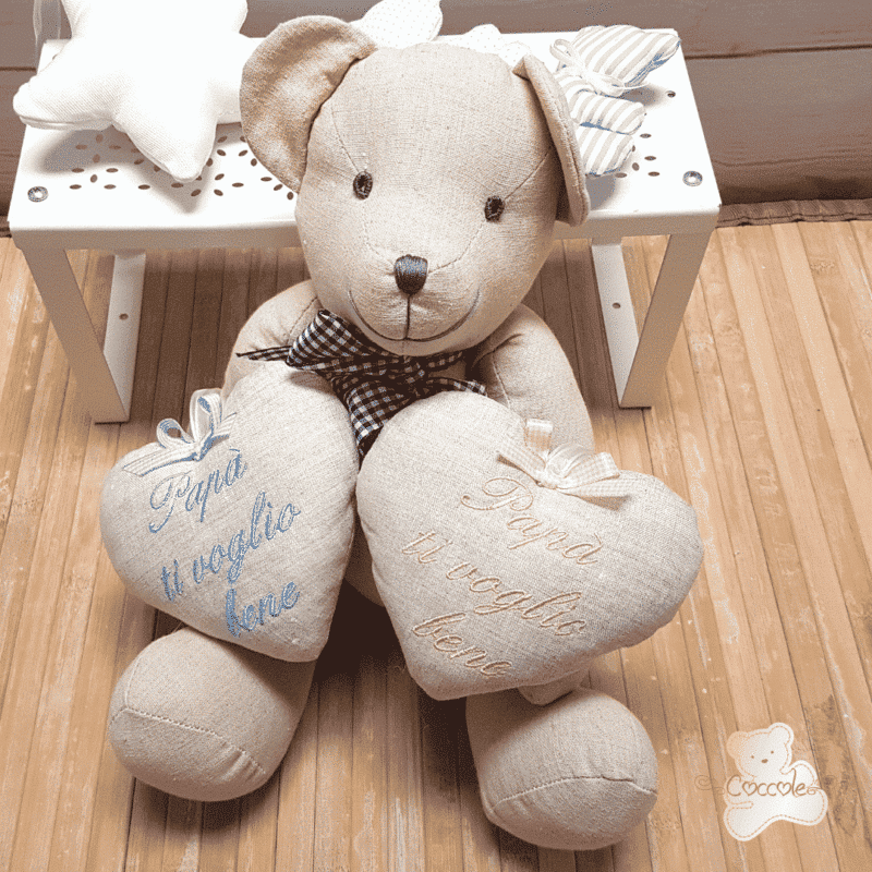 Cuoricino Personalizzato Papà Ti voglio bene - immagine 3