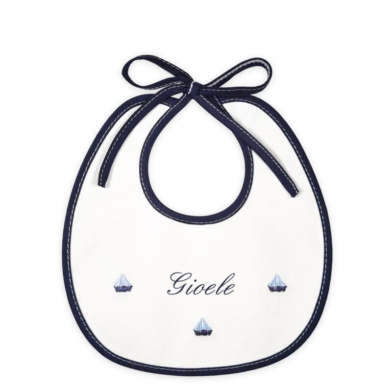 Bavaglino Neonato Personalizzato Barchette