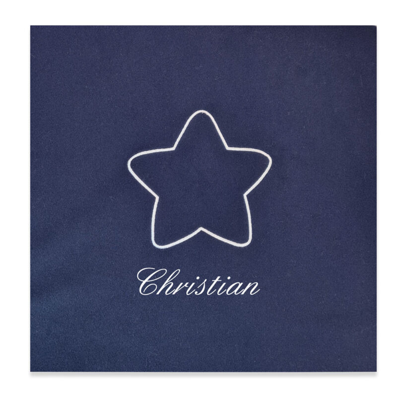 Copertina culla personalizzata in Pile con stella in 5 colori - immagine 4