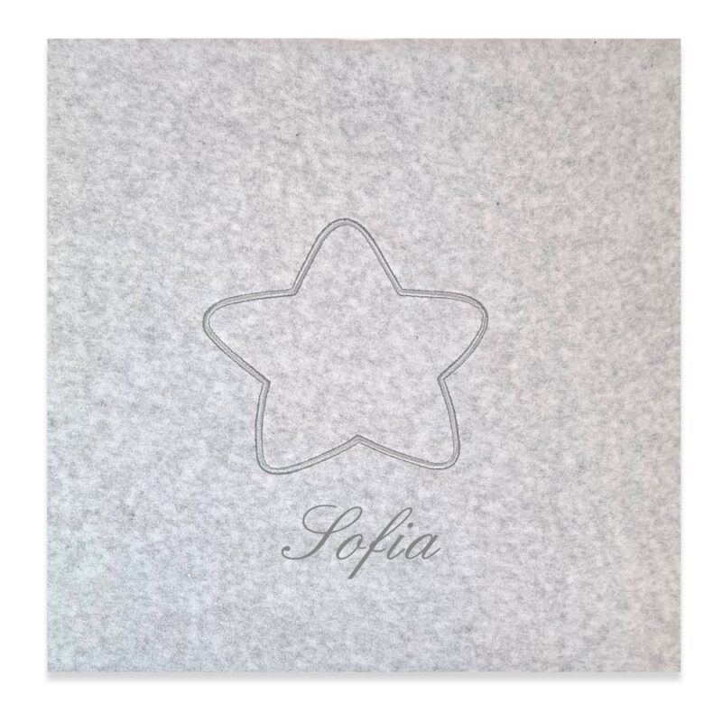 Copertina culla personalizzata in Pile con stella in 5 colori - immagine 6