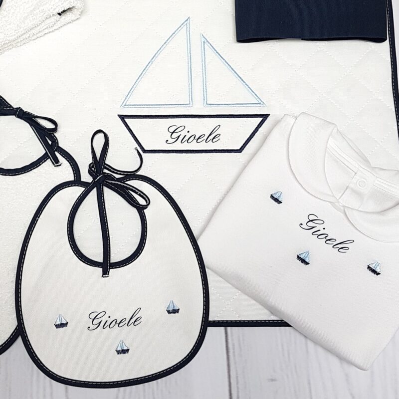 Sacchetto Porta Corredino Personalizzato Con Nome - Sacca Primo Cambio Neonato In Rosa - Foto 12