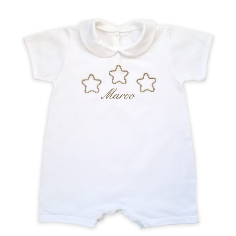 Pagliaccetto Personalizzato Neonato con Stelline - immagine 5