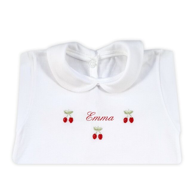 Tutina Personalizzata Neonato COTONE CILIEGINE