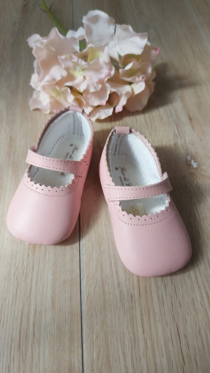 Ballerina Neonata Battesimo Nappa smerlata
