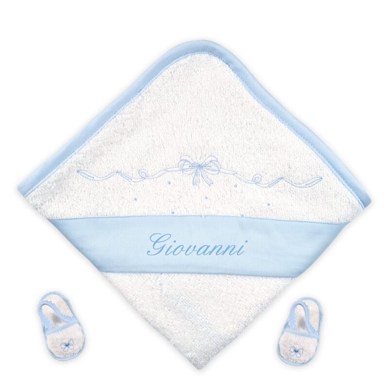 Accappatoio Neonato Personalizzato Nodo d'Amore in quattro colori