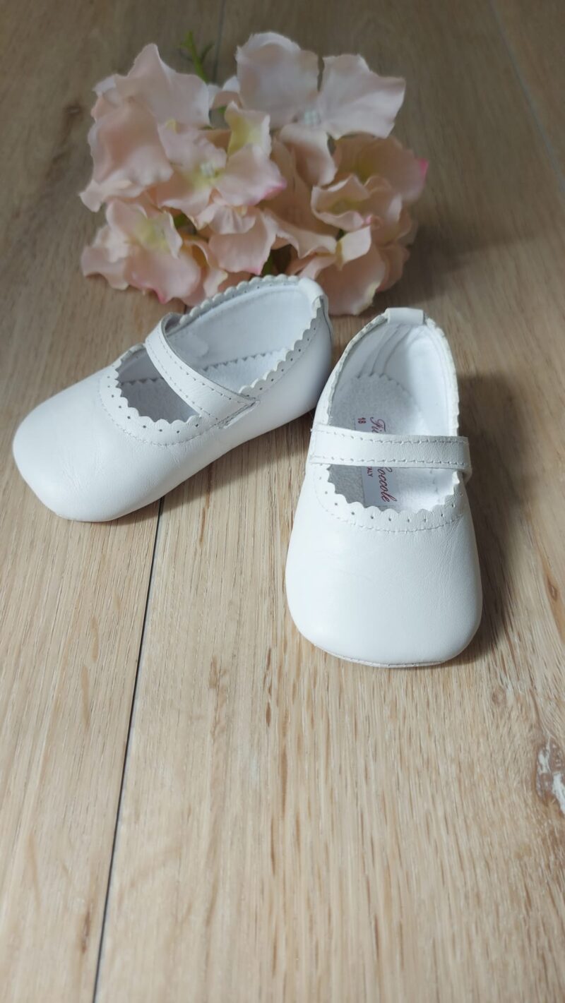 Ballerina Neonata Battesimo Nappa smerlata