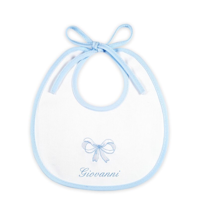 Bavaglino Neonato Personalizzato Fiocco