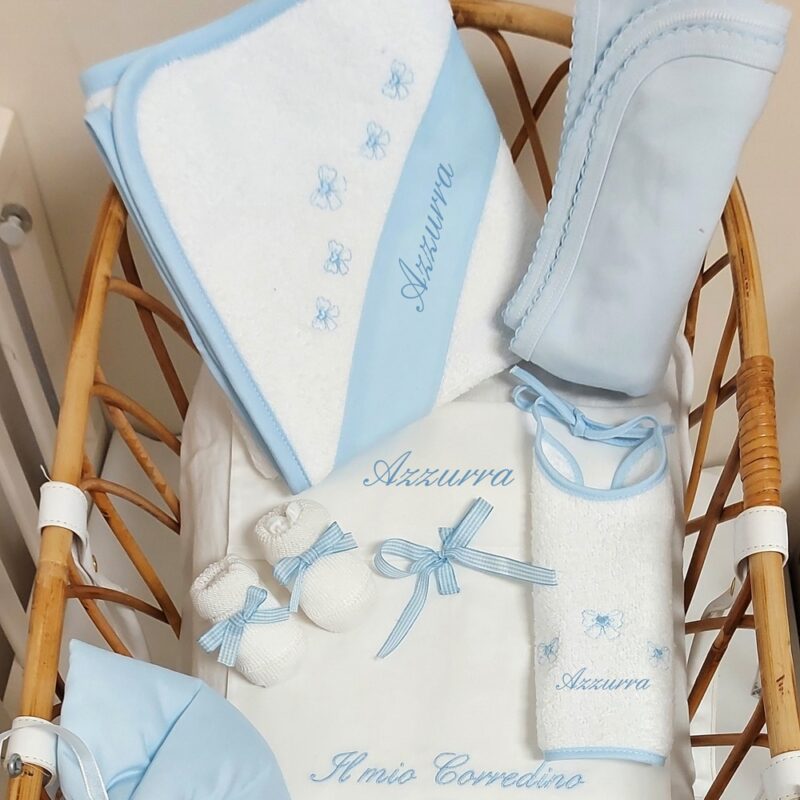 Corredino Personalizzato Fiocchetti Azzurro