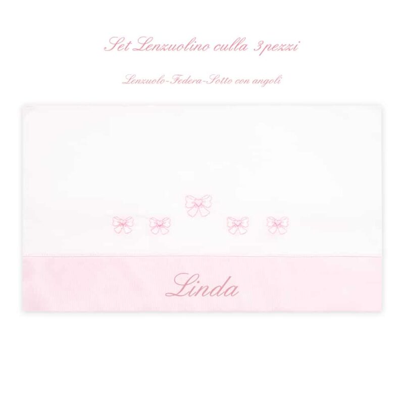 Corredino Personalizzato Fiocchetti Rosa - immagine 12