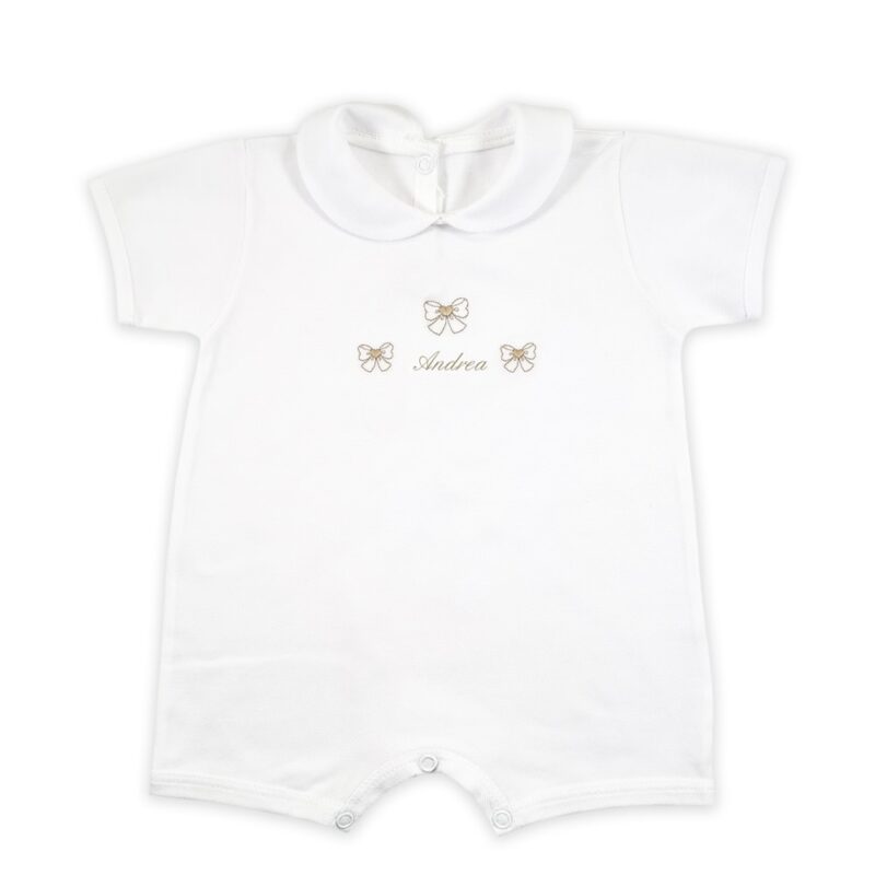 Pagliaccetto Personalizzato Neonato con Fiocchetti - immagine 4