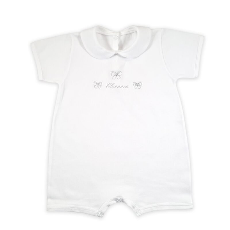 Pagliaccetto Personalizzato Neonato con Fiocchetti - immagine 3
