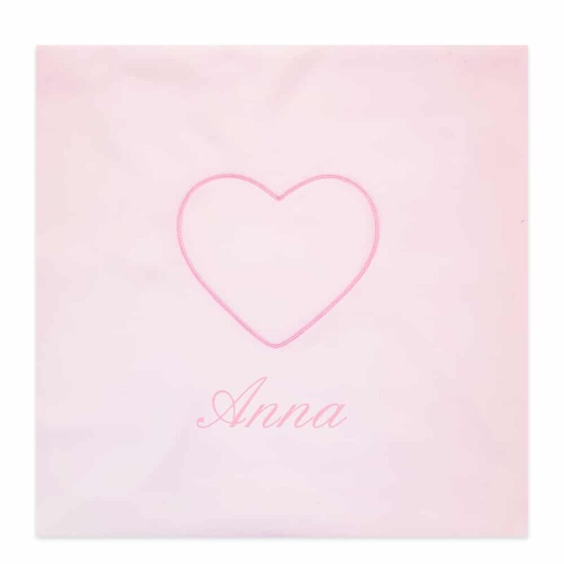 Copertina culla personalizzata in Pile con cuore in 5 colori - immagine 10