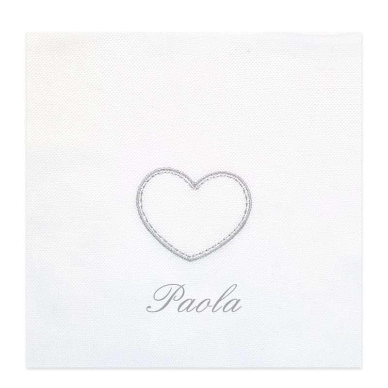 Copertina personalizzata Cotone Cuore in cinque colori - immagine 5