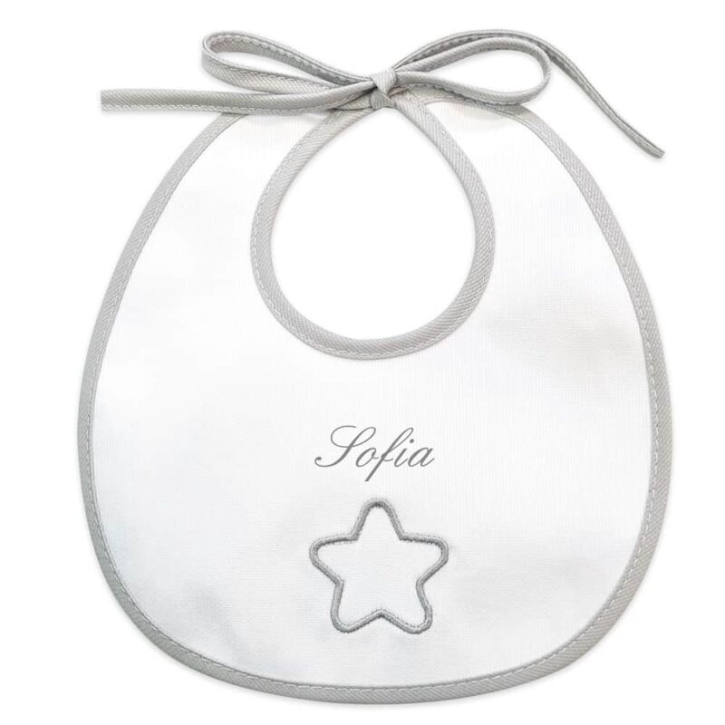 Bavaglino Neonato Personalizzato Stellina