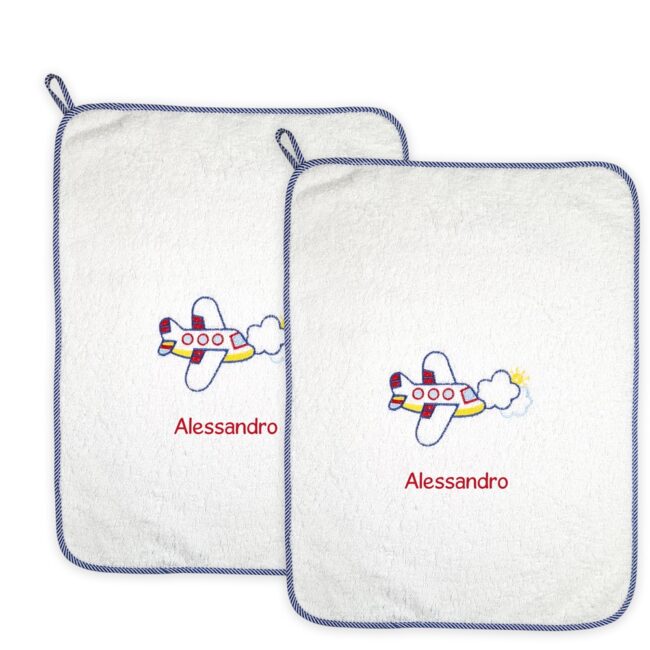 Asciugamani Personalizzati Asilo Aeroplano