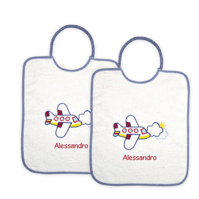 Bavaglini Personalizzati Materna Aeroplano