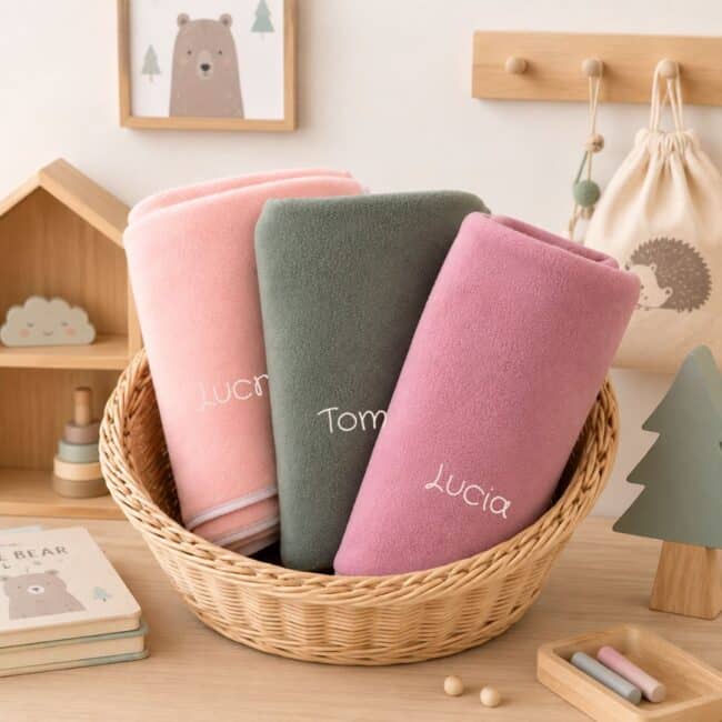 Coperta Lettino Personalizzata in Pile
