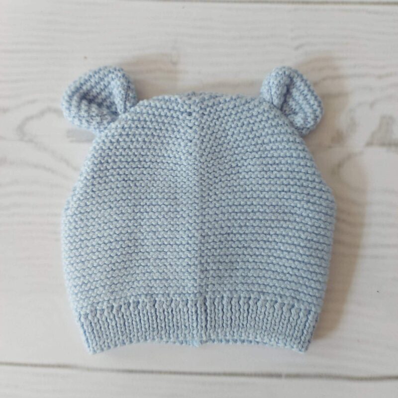 Cuffietta teddy neonato in pura lana merino