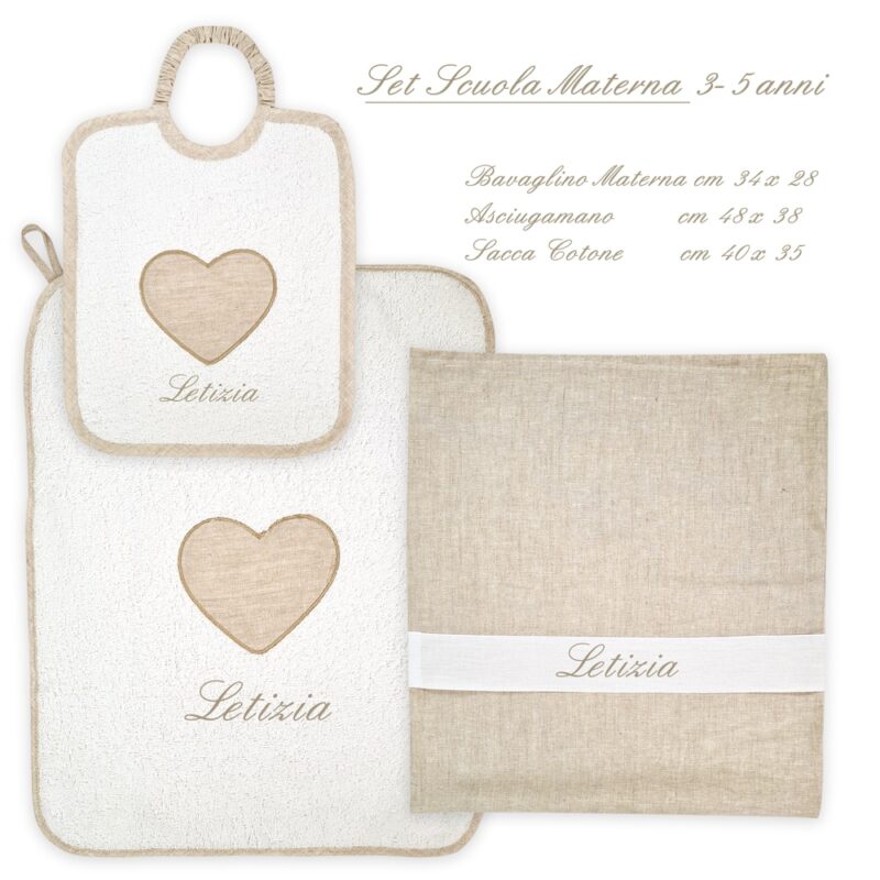 Set Asilo Personalizzato Materna Cuore - immagine 3