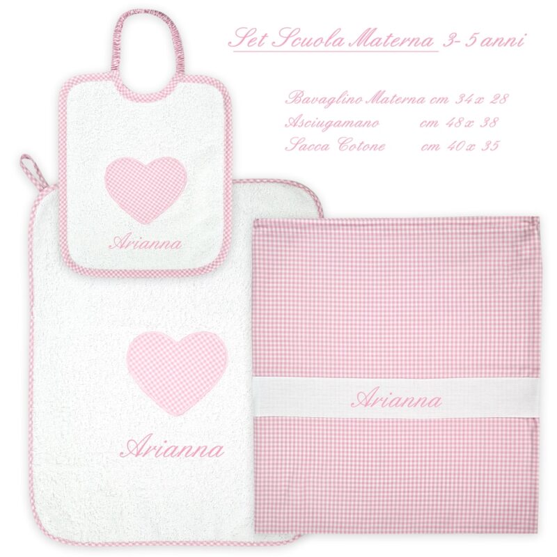 Set Asilo Personalizzato Materna Cuore - immagine 2