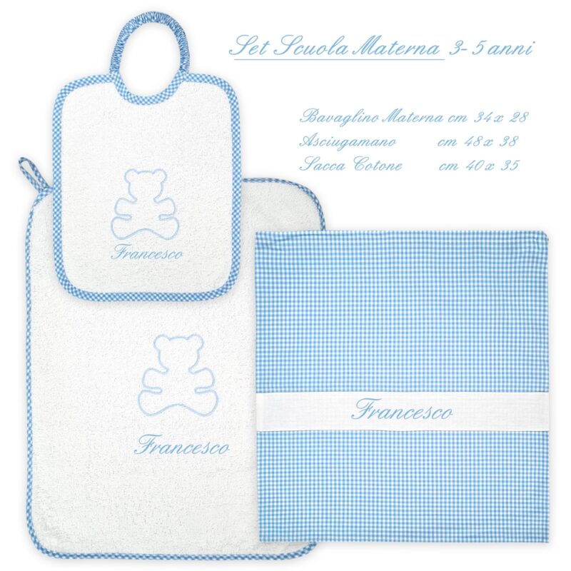 Set Asilo Scuola Materna Personalizzato Orsetto - immagine 5