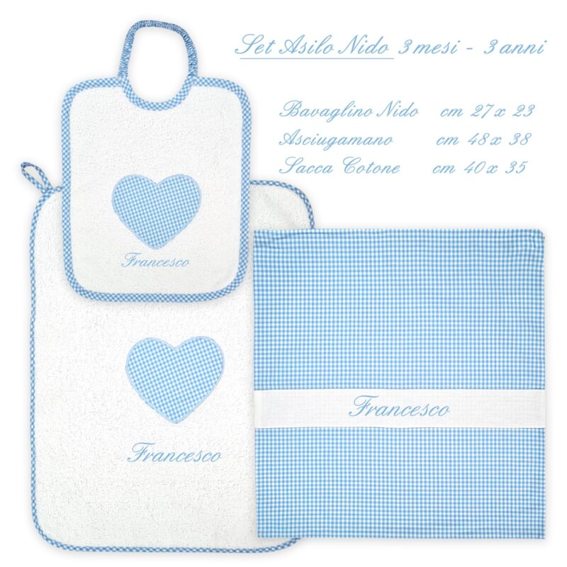 Set Asilo Personalizzato Nido Cuore - immagine 5