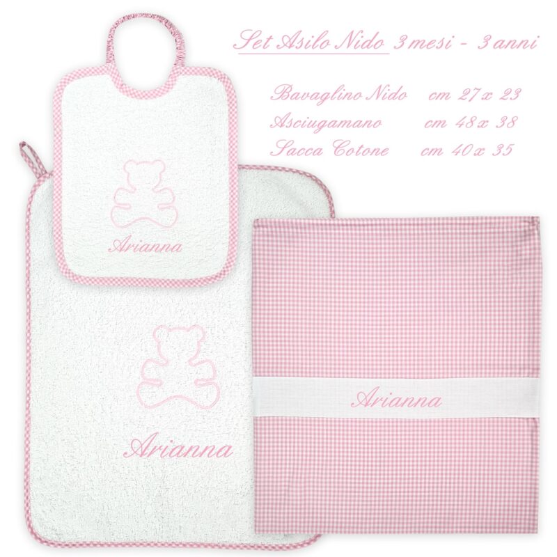 Set Asilo Personalizzato Nido Orsetto - immagine 5