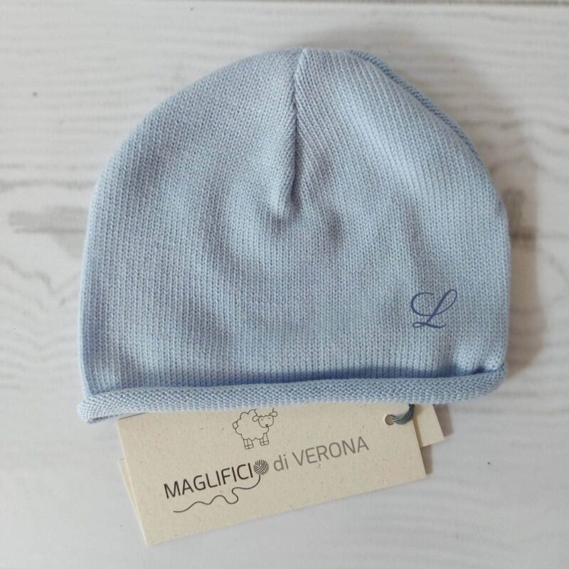 Cuffietta neonato in puro cotone personalizzata