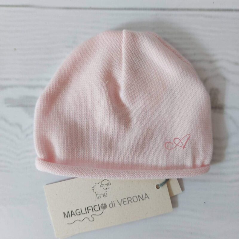 Cuffietta neonato in puro cotone personalizzata